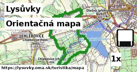 Orientačná mapa, Lysůvky