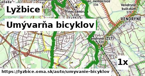 Umývarňa bicyklov, Lyžbice