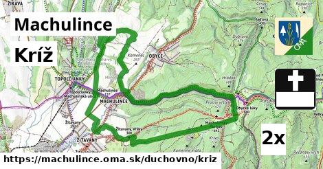 Kríž, Machulince
