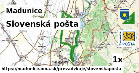 Slovenská pošta, Madunice