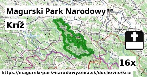 Kríž, Magurski Park Narodowy