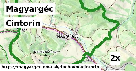 Cintorín, Magyargéc