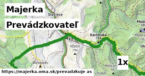 prevádzkovateľ v Majerka