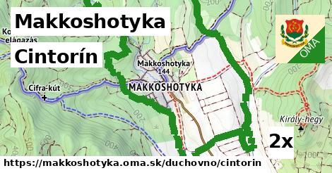 Cintorín, Makkoshotyka