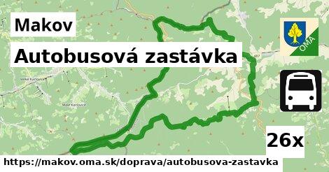 Autobusová zastávka, Makov