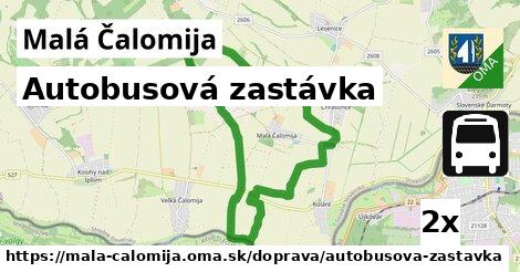 Autobusová zastávka, Malá Čalomija