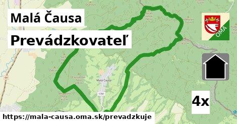 prevádzkovateľ v Malá Čausa