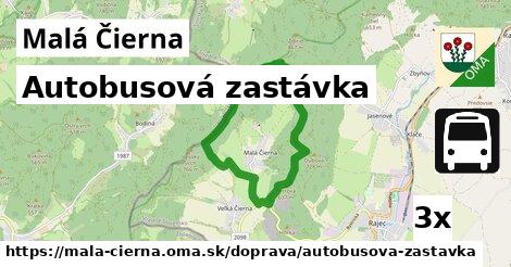 Autobusová zastávka, Malá Čierna