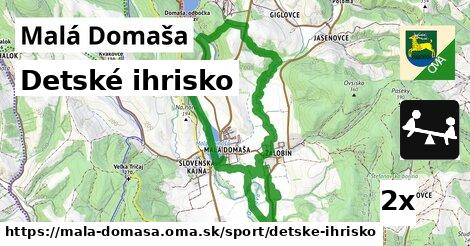 detské ihrisko v Malá Domaša