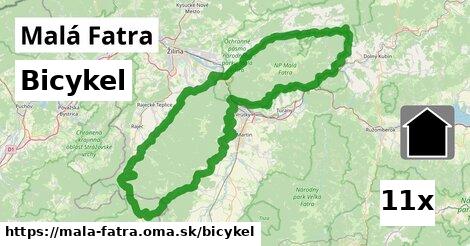 bicykel v Malá Fatra