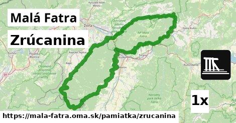 Zrúcanina, Malá Fatra