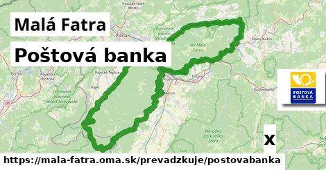 Poštová banka, Malá Fatra