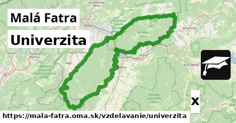 Univerzita, Malá Fatra