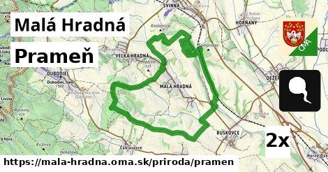 Prameň, Malá Hradná