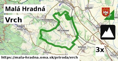 Vrch, Malá Hradná