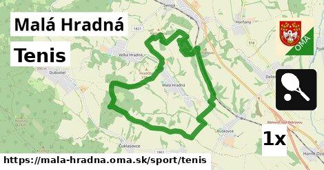 Tenis, Malá Hradná