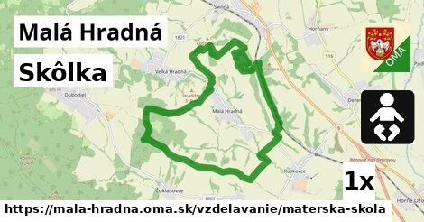 Skôlka, Malá Hradná