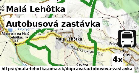 Autobusová zastávka, Malá Lehôtka