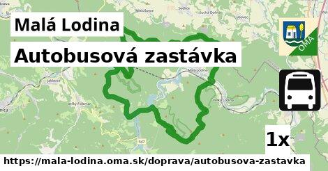 Autobusová zastávka, Malá Lodina