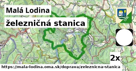 železničná stanica v Malá Lodina