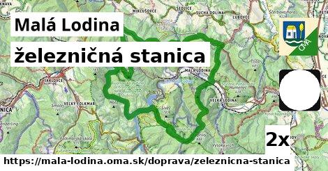 železničná stanica, Malá Lodina