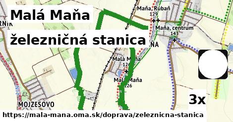 železničná stanica v Malá Maňa