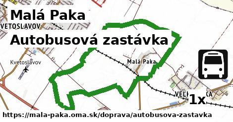 Autobusová zastávka, Malá Paka