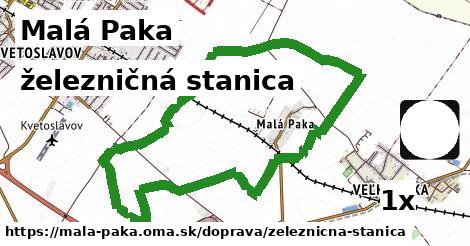 železničná stanica, Malá Paka