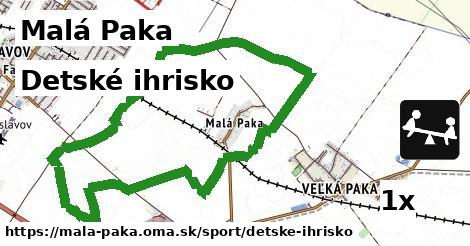 Detské ihrisko, Malá Paka