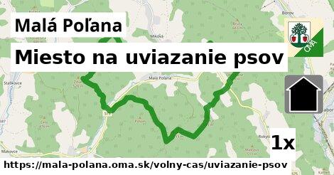 miesto na uviazanie psov v Malá Poľana