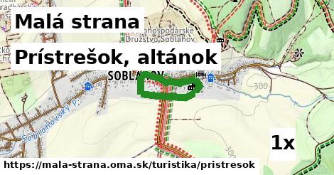 Prístrešok, altánok, Malá strana