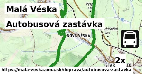 Autobusová zastávka, Malá Véska