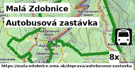 autobusová zastávka v Malá Zdobnice