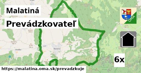 prevádzkovateľ v Malatiná