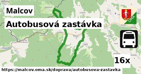 Autobusová zastávka, Malcov