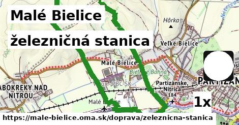 železničná stanica, Malé Bielice