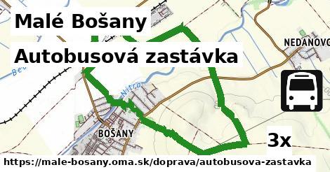 Autobusová zastávka, Malé Bošany