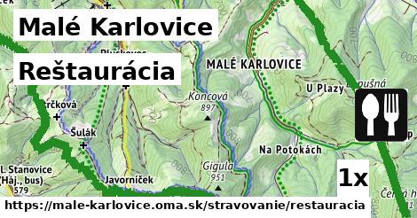 reštaurácia v Malé Karlovice