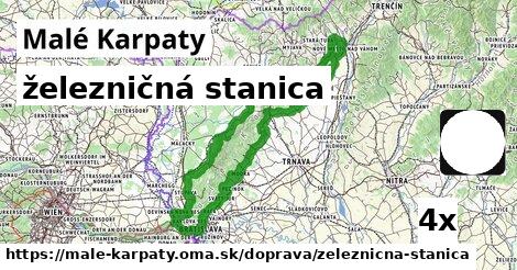 železničná stanica, Malé Karpaty