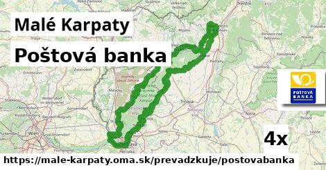 Poštová banka, Malé Karpaty