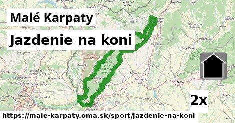 Jazdenie na koni, Malé Karpaty