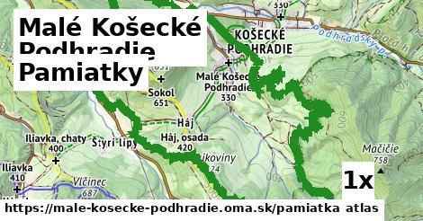 pamiatky v Malé Košecké Podhradie