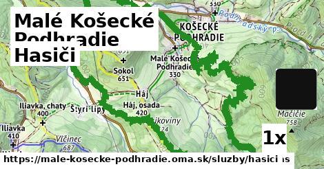 hasiči v Malé Košecké Podhradie