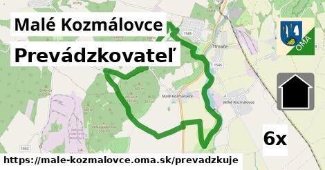 prevádzkovateľ v Malé Kozmálovce