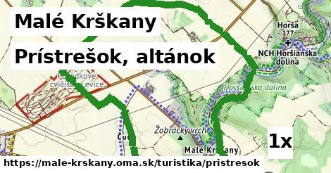 Prístrešok, altánok, Malé Krškany