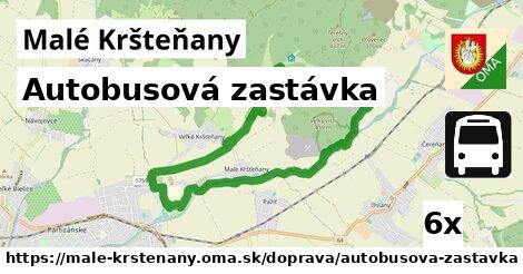 Autobusová zastávka, Malé Kršteňany