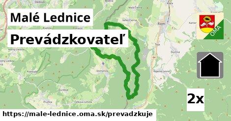 prevádzkovateľ v Malé Lednice