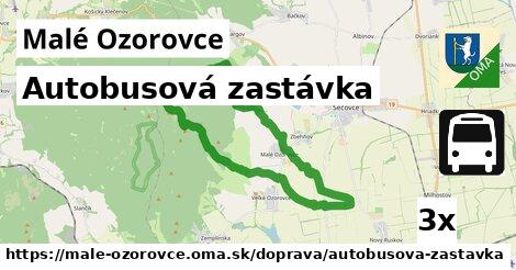 Autobusová zastávka, Malé Ozorovce