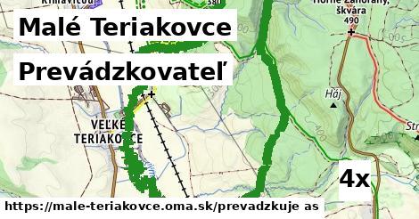 prevádzkovateľ v Malé Teriakovce