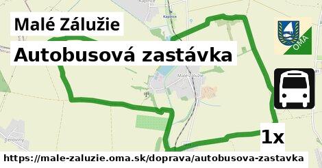 Autobusová zastávka, Malé Zálužie